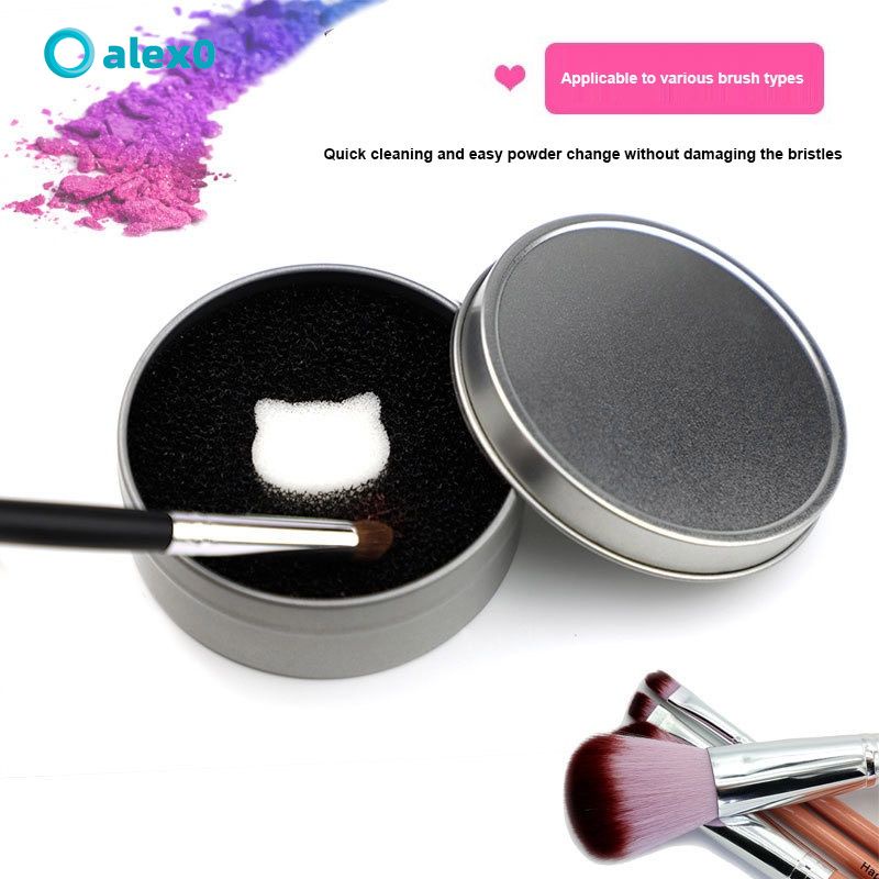 Hộp vệ sinh cọ trang điểm HAPPY MAKEUP nhanh khô thay đổi màu sắc | BigBuy360 - bigbuy360.vn
