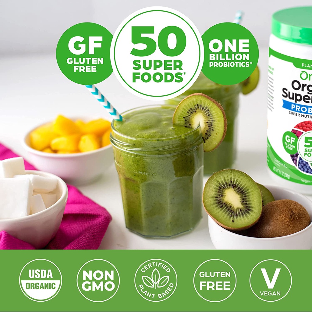 Bột rau củ siêu thực phẩm hữu cơ Orgain Organic Green Superfoods