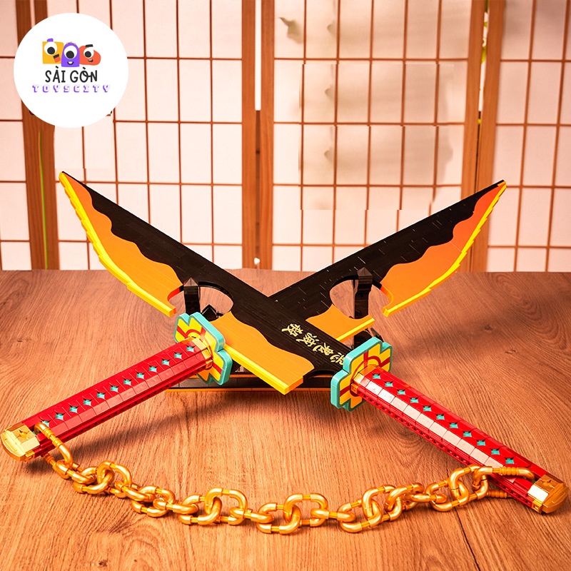Đồ Chơi Lắp Ráp Kiểu LEGO Mô Hình Âm Trụ Uzui Tengen Trong Kimetsu no Yaiba DK1507 Với 1478 PCS