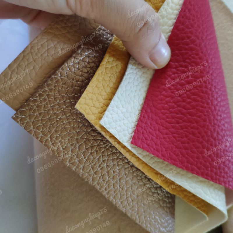 DA PU VÂN LÓT NHUNG CAO CẤP DÀY 1.0MM SIÊU MỀM