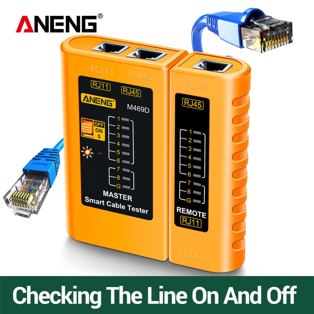 Sẵn Sàng✅Các Mạng Cáp Công Cụ Test RJ45 RJ11 LAN Dây Đa Năng Ethernet Cáp