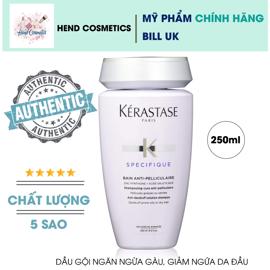 Bộ gội xả chăm sóc da đầu gàu và tóc khô Kerastase (Bain Anti-Pelliculaire 250ml + Lait Vital 200ml)