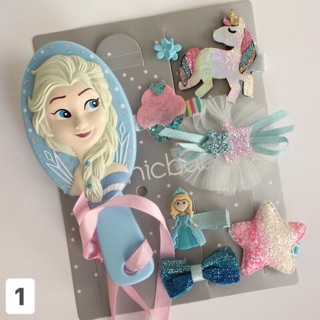 Set lược cặp tóc công chúa Disney