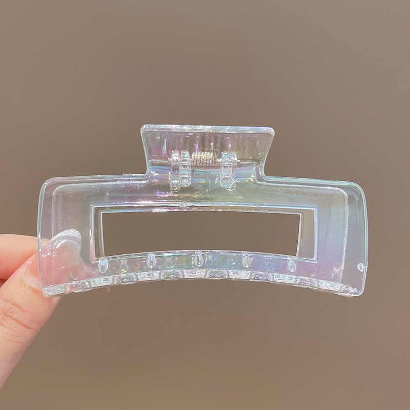 Kẹp Tóc Cỡ Lớn Trong Suốt Phong Cách Hàn Quốc Cho Nữ