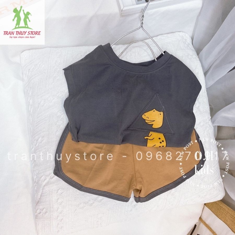 Sét Mùa Hè Bé Trai 1-5 Tuổi Họa Tiết In Hình Dễ Thương Chất Cotton Đẹp I Có VIDEO