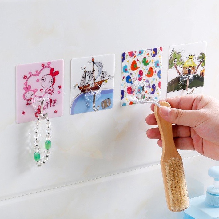 Móc Dán Tường Siêu Dính 3D Độc Đáo .