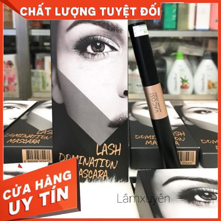 Mascara Làm Cong Và Dài Mi Vacosi VM09 Natural Lash Domination Mascara 10ML  thiết kế 2 đầu độc đáo, lâu trôi
