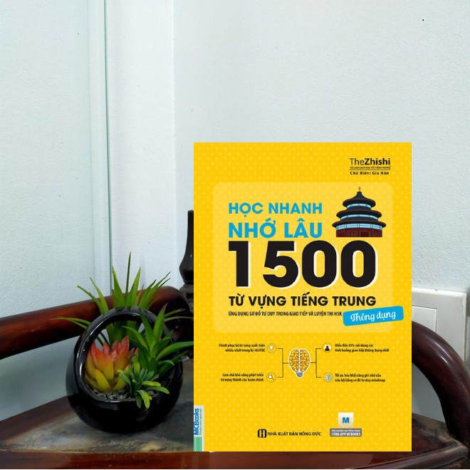 Sách - Combo: Học nhanh nhớ lâu 1500 từ vựng tiếng Trung thông dụng + Luyện thi HSK cấp tốc cấp 3-4 + DVD