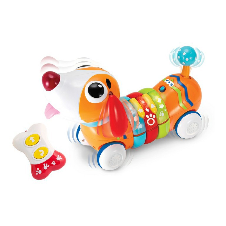Xe ô tô đồ chơi thông minh điều khiển từ xa Winfun 1142 cho bé hình cún con cầu vồng có phát nhạc