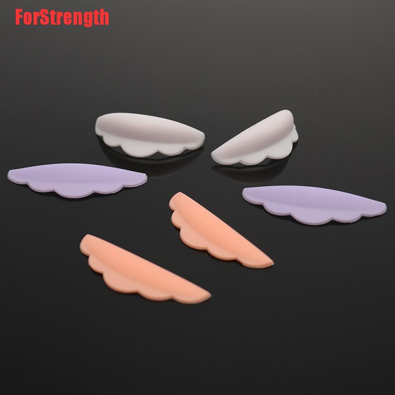 (hàng Mới Về) Set 6 Miếng Silicone Hỗ Trợ Uốn Cong Lông Mi 3d