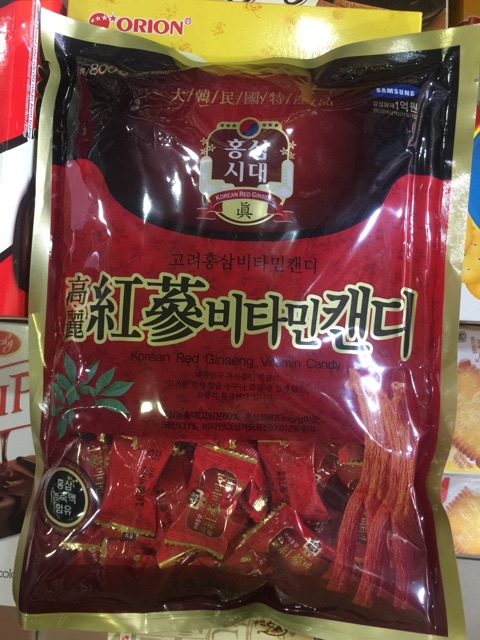 KẸO HỒNG SÂM VITAMIN - Korean Red Gíneng Vitamin Candy 800gram