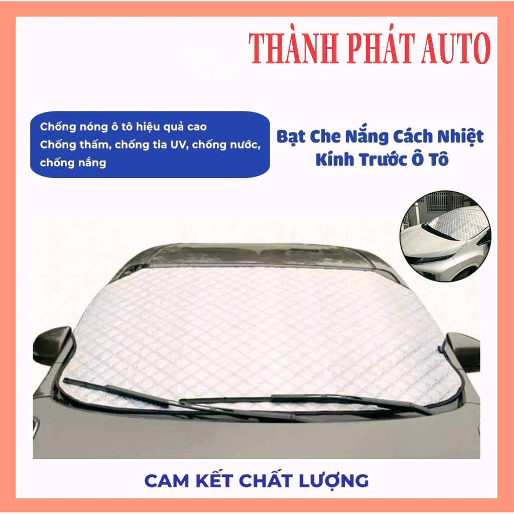 Bạt Che Nắng Kính Lái Ô Tô, Xe Hơi - Tấm Che Nắng Ô Tô  Tráng Bạc 4 Lớp Chống Nóng Cách Nhiệt Tránh Tia UV Bảo vệ Xe