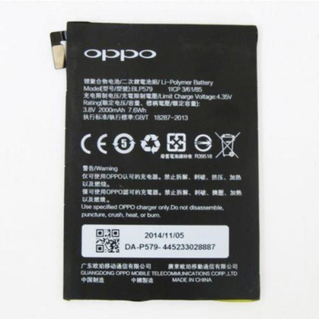 Pin xịn thay thế cho OPPO R5 BLP 579 bảo hành 6 tháng