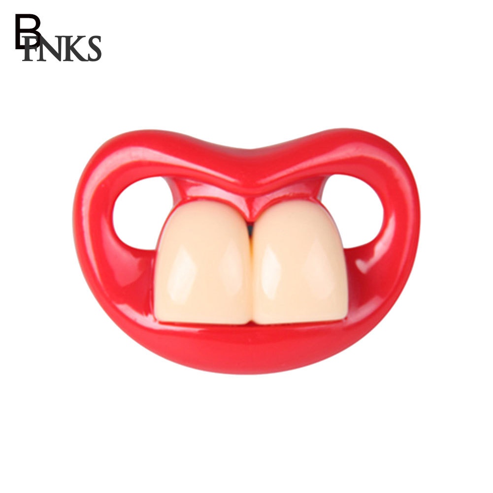 Núm ti giả hình hàm răng miệng to vui nhộn cho bé