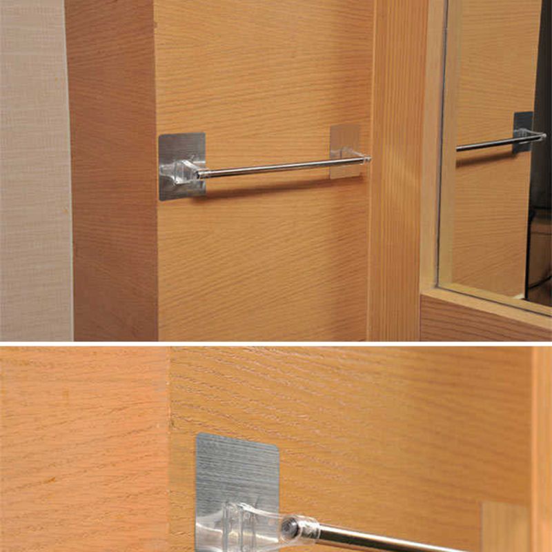 Thanh Treo Khăn Gắn Tường Bằng Thép Không Gỉ Tiện Dụng Cho Nhà Bếp / Phòng Tắm