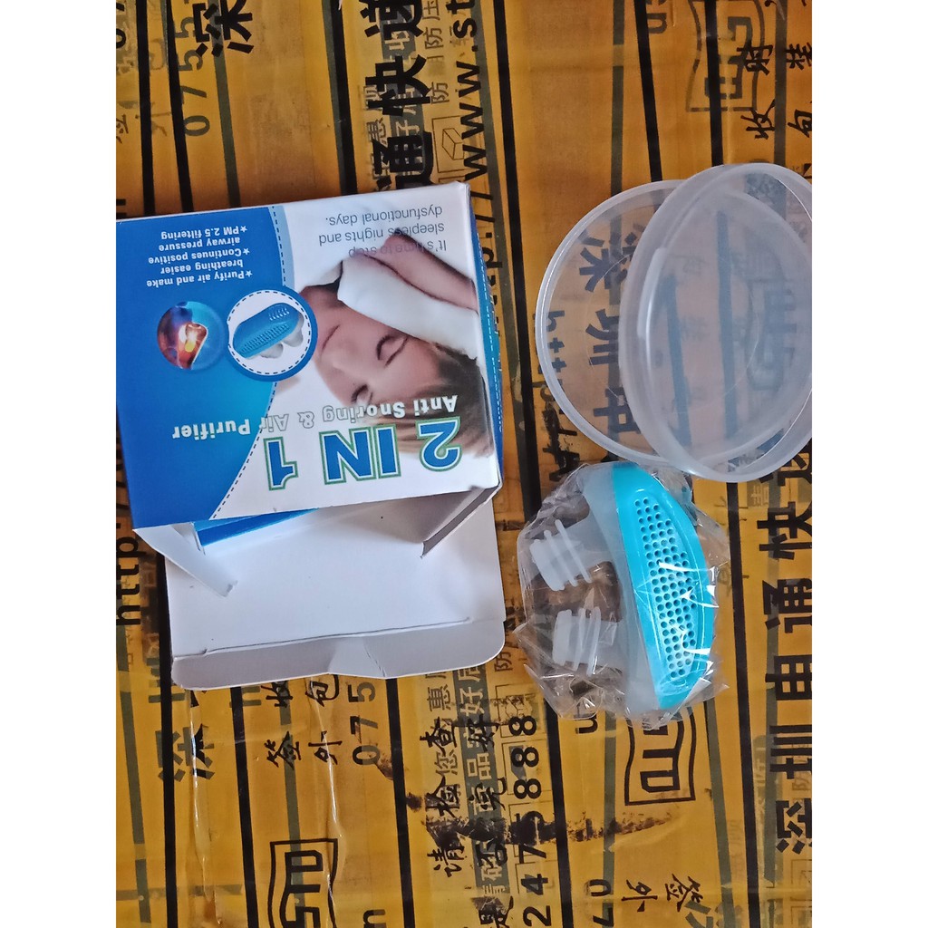 Dụng cụ chống ngáy ngủ 2 trong 1 (ảnh thật)