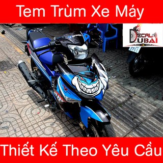 Tem Trùm Exciter 150 Cá Mập Xanh Đen Ngầu