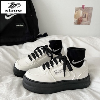 Giày Thể Thao Da Phong Cách Harajuku Nhật Bản Cho Nữ