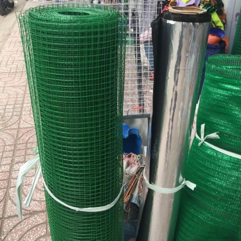 Lưới sắt bọc nhựa mắt 0,5cm - lưới chắn côn trùng, chắc chuột khổ cao 1 mét