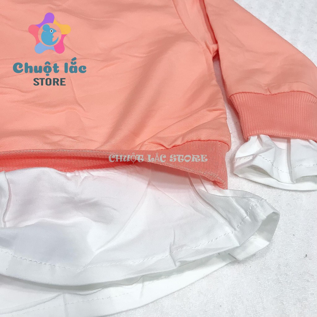 Sét Bộ Quần Áo Bé Gái Chuột Lắc Store Thun Cotton 4 Chiều Kèm Túi Đeo 10Kg Đến 22Kg