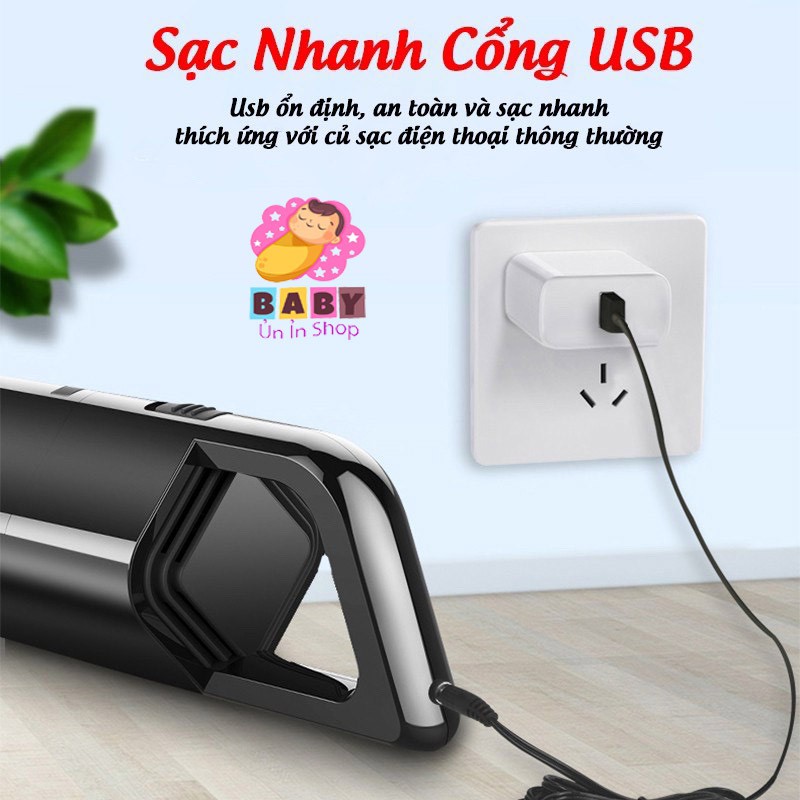 MÁY HÚT BỤI MINI CẦM TAY AIKESI LỰC HÚT 4000PA, BẢO HÀNH CHÍNH HÃNG