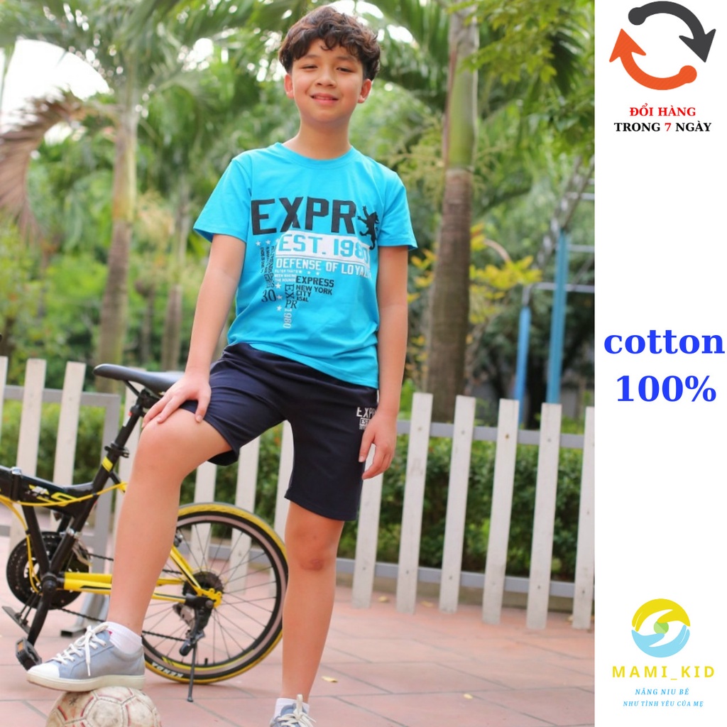 bộ thể thao bé trai sành điệu 100% cotton đẹp, mamikid