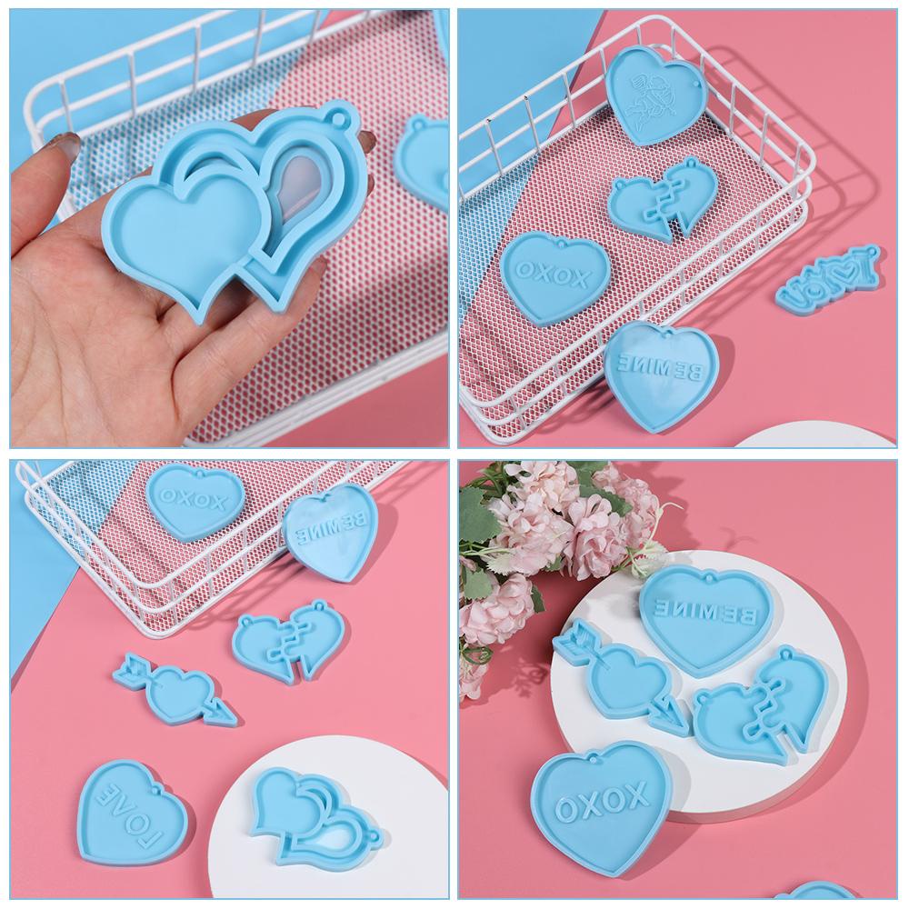 FOREVER Khuôn Làm Móc Khóa Bằng Silica Gel Chất Lượng Cao DIY