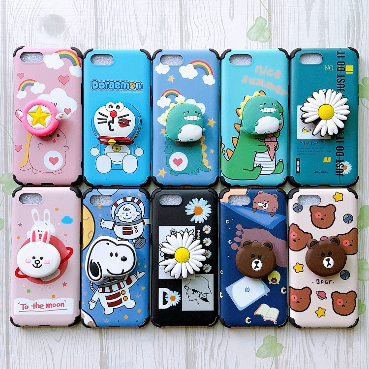Ốp lưng idm Hàn Quốc kèm pop Oppo A12/A5s/A7/F9/Realme 2 pro/Oppo A53/A1k/Realme C2