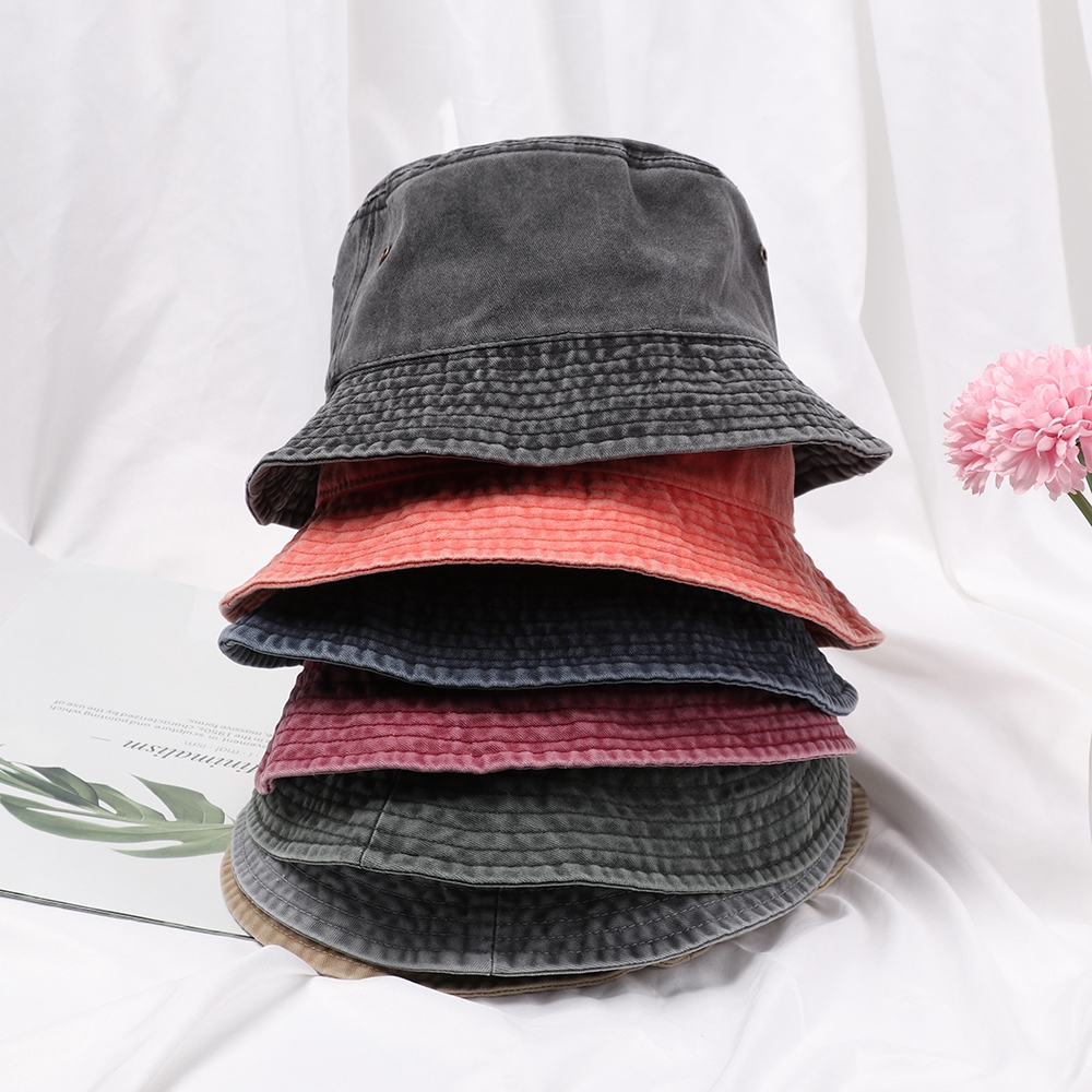 Mũ vành cotton chống nắng ngoài trời thời trang nam nữ