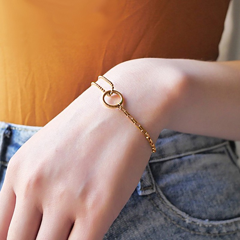 Vòng Tay Hình Tròn Thiết Kế Đơn Giản Cá Tính