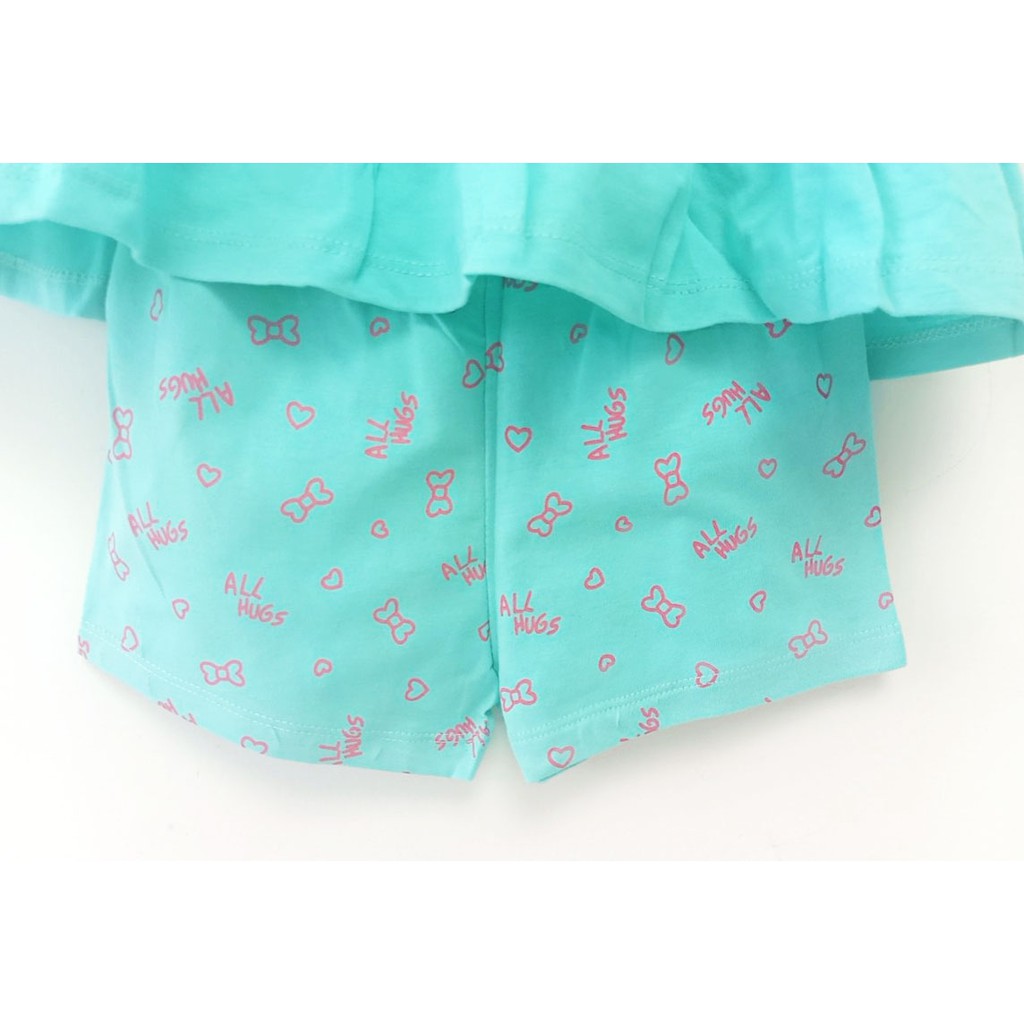 Đồ bộ cotton giấy giải nhiệt mùa hè size cho bé gái 8-22kg - Ninedra