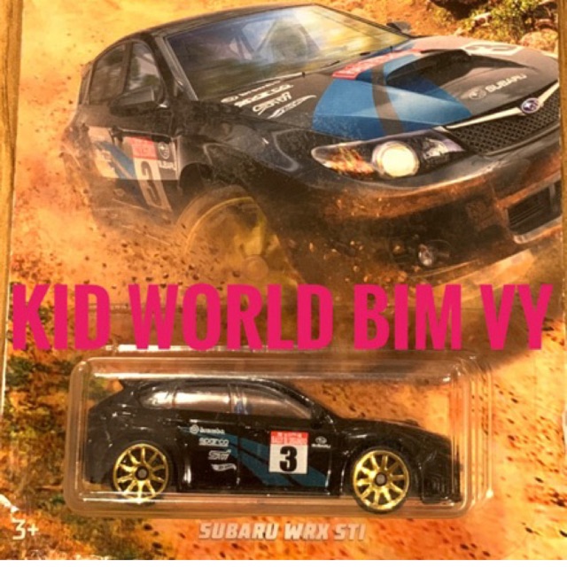 Xe mô hình Hot Wheels Backroad Rally Series 2019 Subaru WRX STI FYY03.