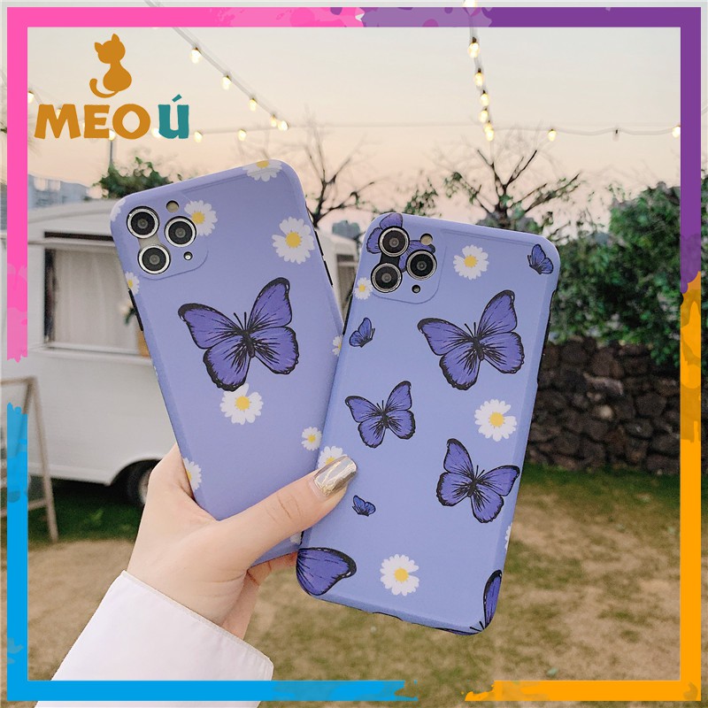 Ốp iPhone Bướm Và Hoa iPhone 7/8/7Plus/8Plus/X/Xs Max/11/11 Pro/11 Pro Max - ốp iphone