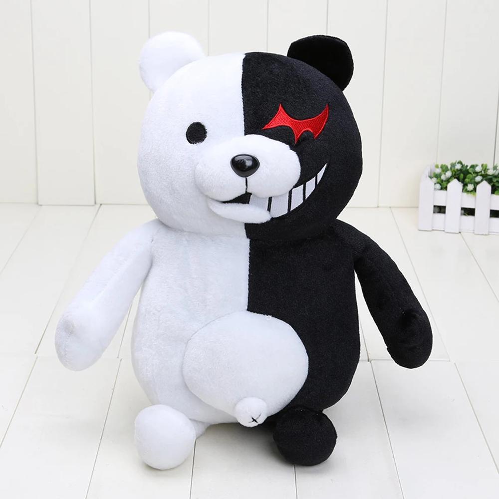 Thú Nhồi Bông Hình Gấu Danganronpa Màu Trắng Đen Cho Bé