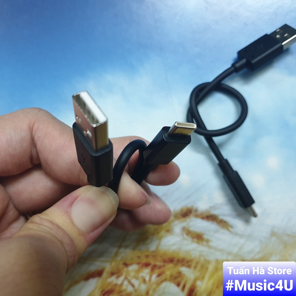 Cáp ngắn sạc nhanh 20 cm USB type C Sony cho sạc dự phòng Samsung Google Xiaomi Tuấn Hà Store