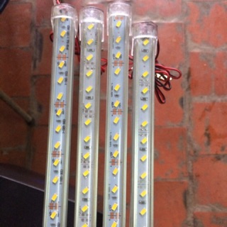 4 led thanh, 4 bóng led 12v, 18w, 1m. Sáng vàng