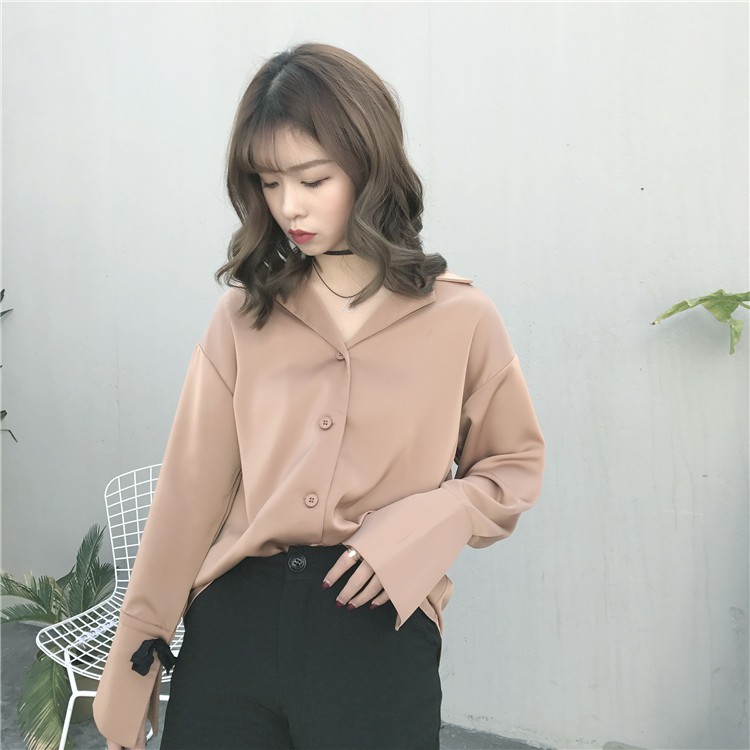 (A21)Áo sơ mi cổ pyjama