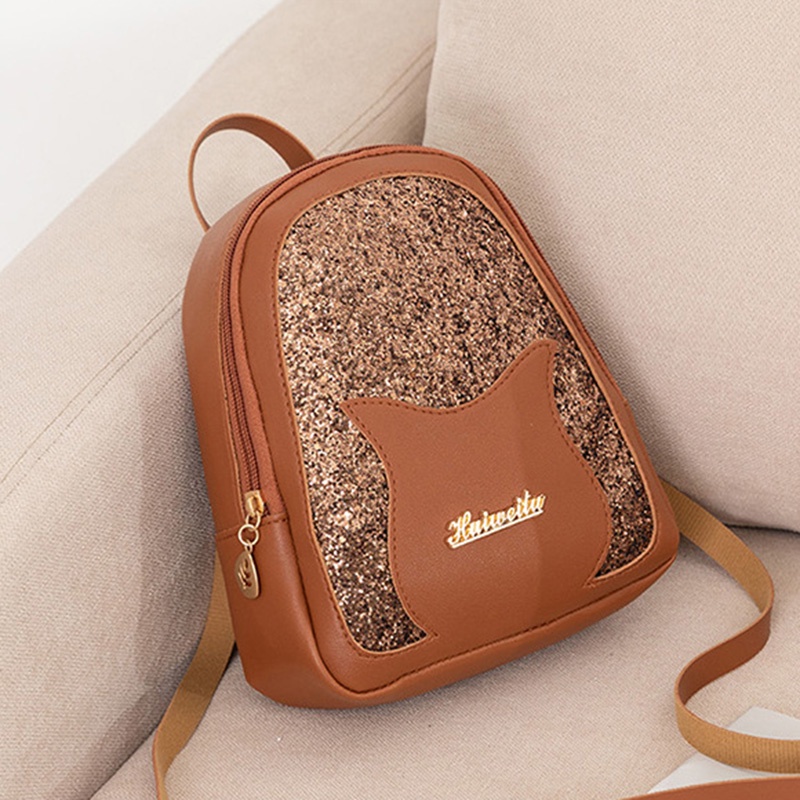 Balo Đeo Vai Đính Kim Tuyến Lấp Lánh Phong Cách Hàn Quốc Cho Nữ