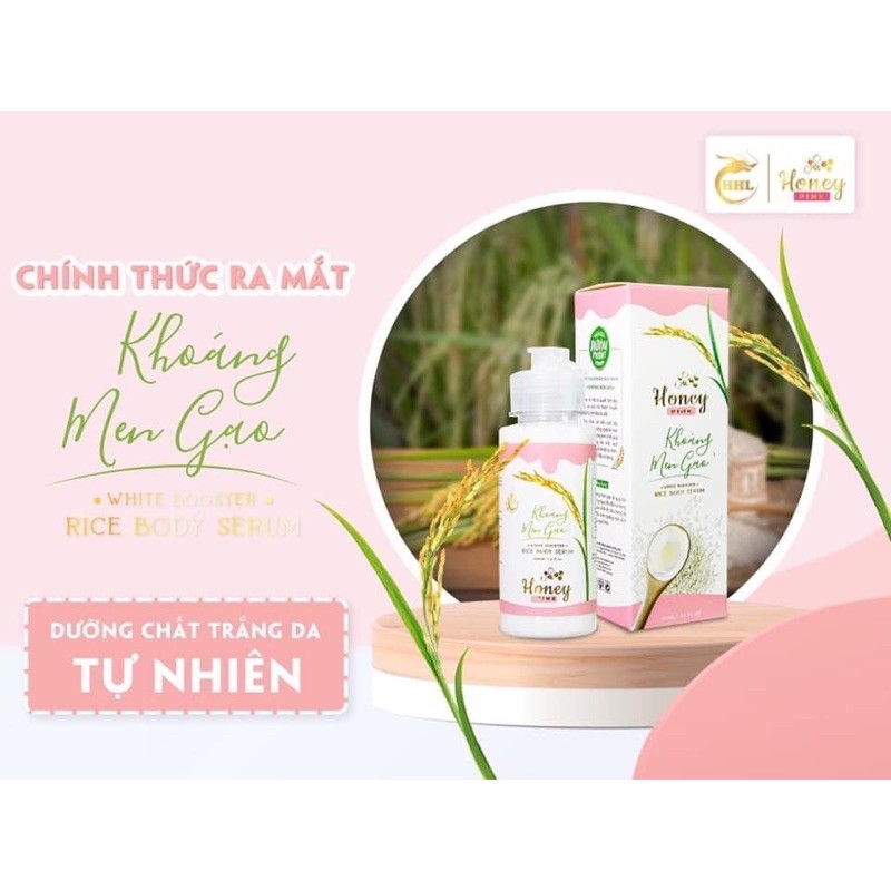 Ủ trắng khoáng men gạo Honey pink. | BigBuy360 - bigbuy360.vn