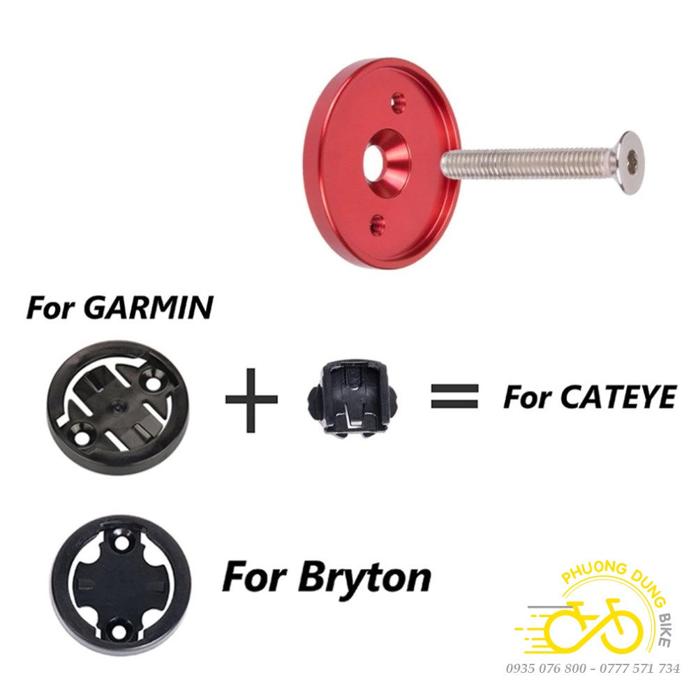 Nắp bắt đồng hồ xe đạp Cateye, Garmin, Bryton