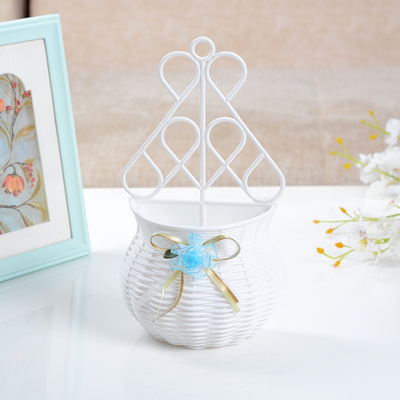 Nhựa giỏ hoa treo tường trang trí tường hoa giả treo tường chậu hoa treo