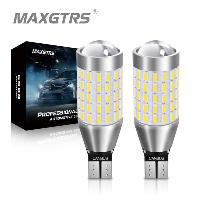 Set 2 đèn LED MAXGTRS W16W T15 921 912 chất lượng cao cho xe hơi