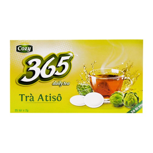 (freeship50k)Trà Atiso 365 hộp 25 túi x2g