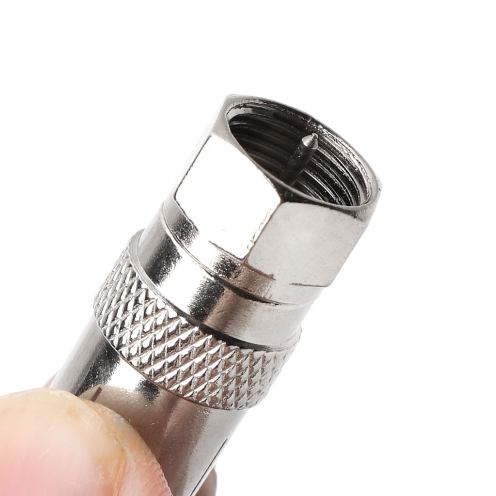 Set 2 ống nối đầu loại F và lỗ cắm anten TV