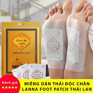 10 miếng dán chân thải độc detox lanna foot patch