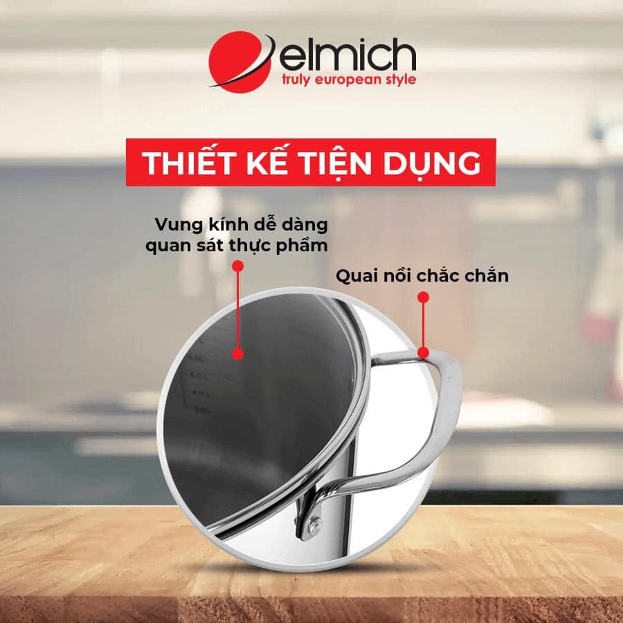 NỒI LUỘC GÀ ELMICH ĐÁY LIỀN 3 LỚP 28CM