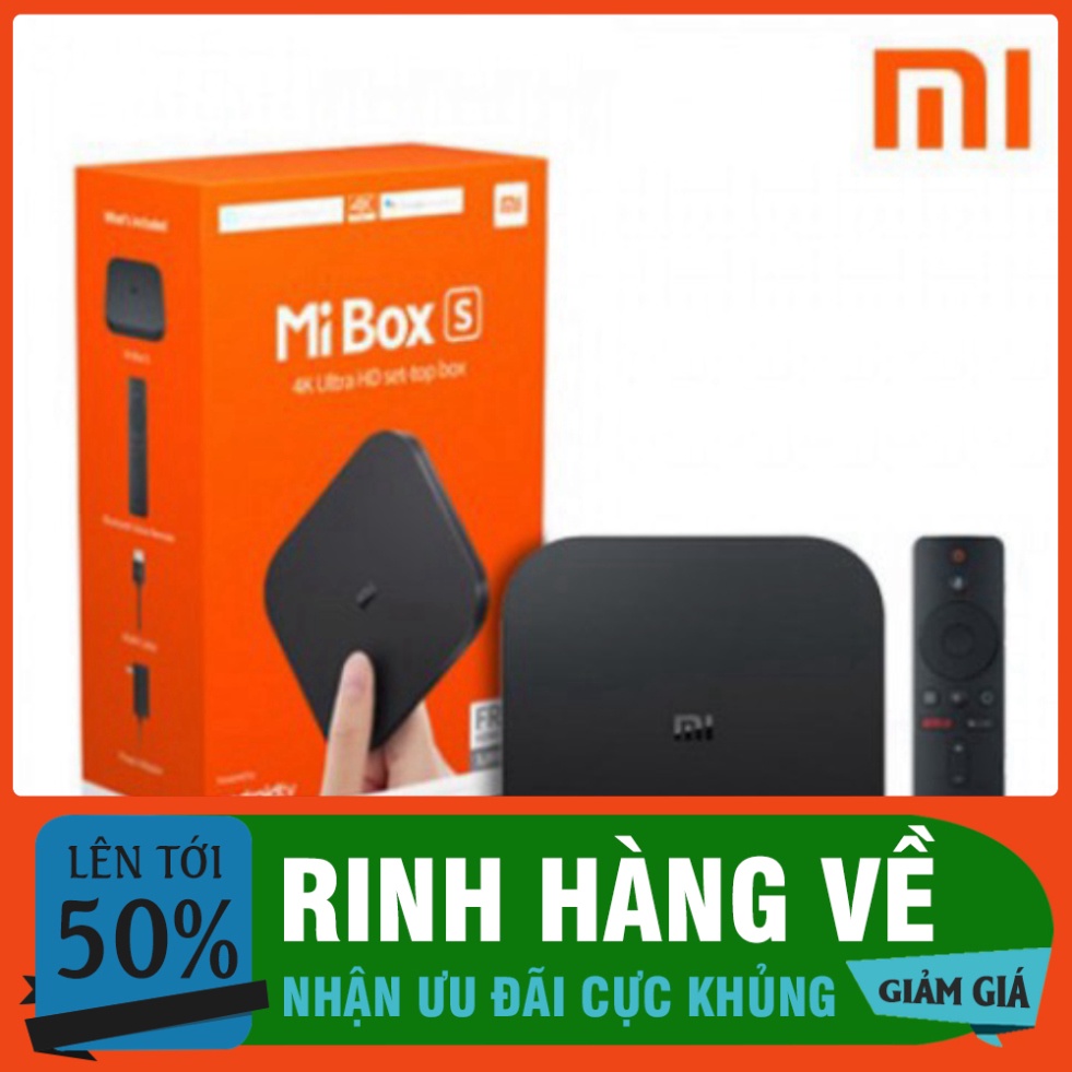 RINH HÀNG VỀ # Android Tivi Box Xiaomi Mibox S - Hàng Digiworld phân phối chính hãng # ***