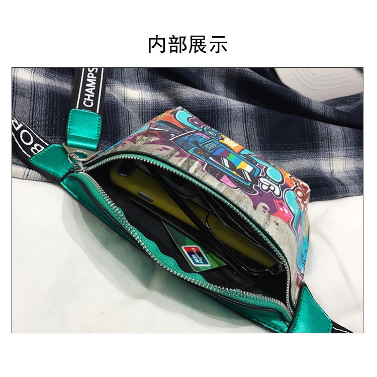 Túi đeo chéo phong cách hip hop thời trang 2021 dành cho nữ