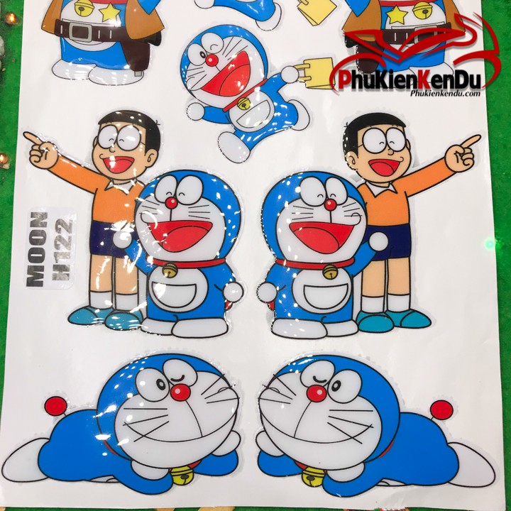 TEM NỔI DORAEMON NGUYÊN TẤM [TẶNG KÈM 1 TEM STICK]