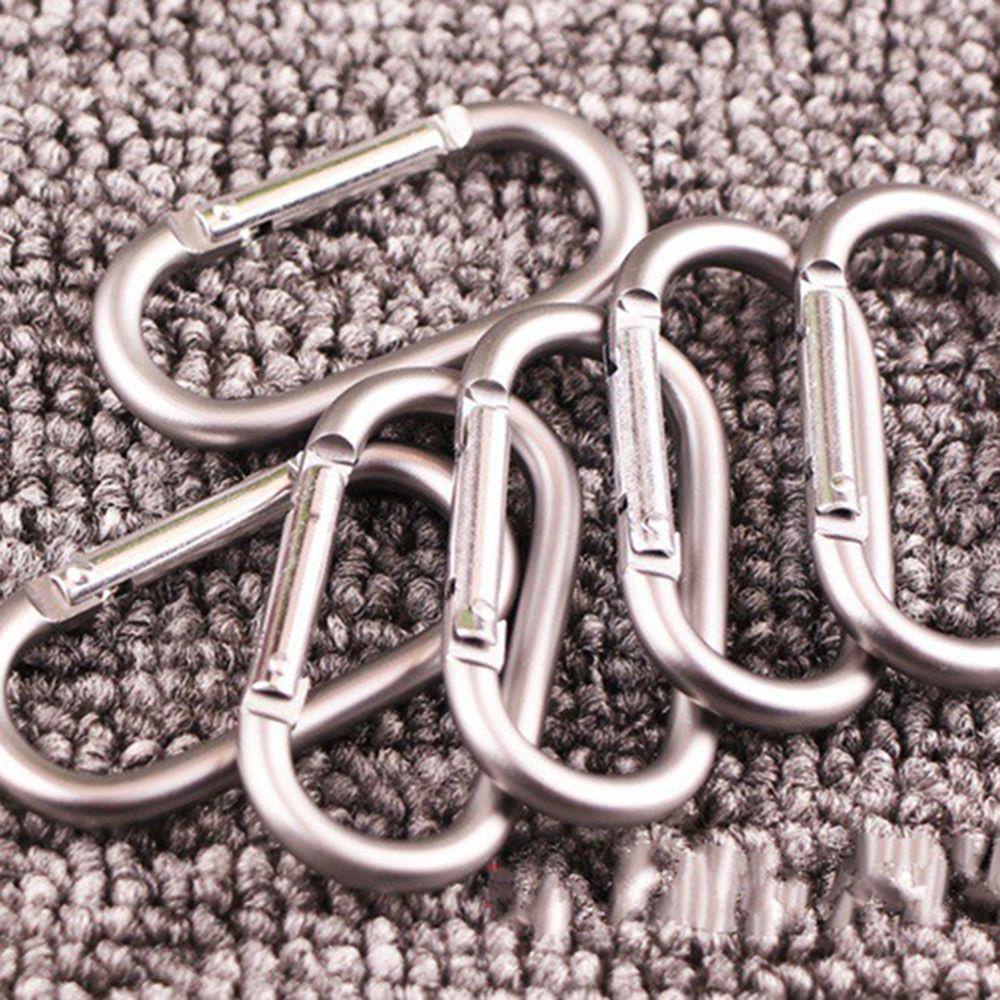 Móc Khóa Carabiner Bằng Kim Loại Dùng Đi Cắm Trại Leo Núi Tiện Dụng